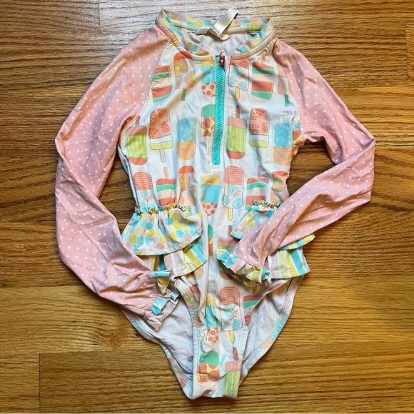 Matilda Jane Popsicle print swimsuit size 6 - Picture 1 of 4